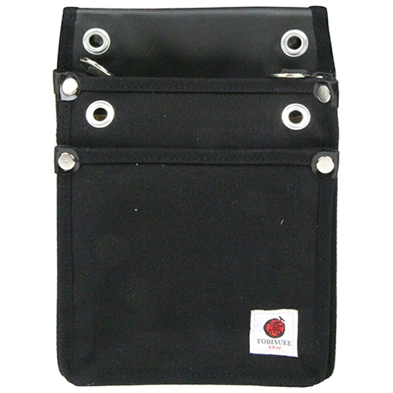 Rakuten - 帆布鳶用腰袋2段 黒 SK11 TSH-2D-BK 藤原産業