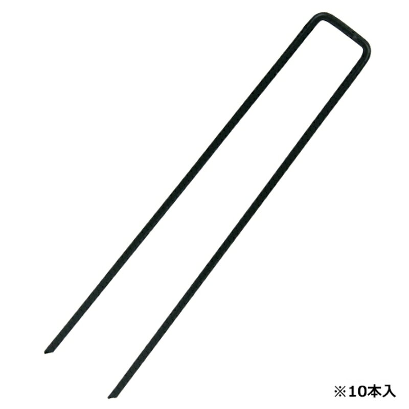 コの字ピングリーン10PCS セフティ-3 3.5X20cm 藤原産業