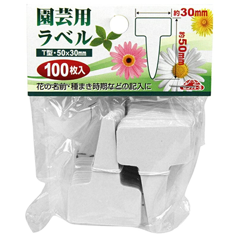 園芸用ラベル T型100枚入 セフティ-3 ショウ 藤原産業