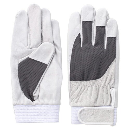 アスリート F-505 豚皮 グレー L DIY 工具 業務 産業用 制服 作業服 作業用手袋 革手袋 富士グローブ 58760