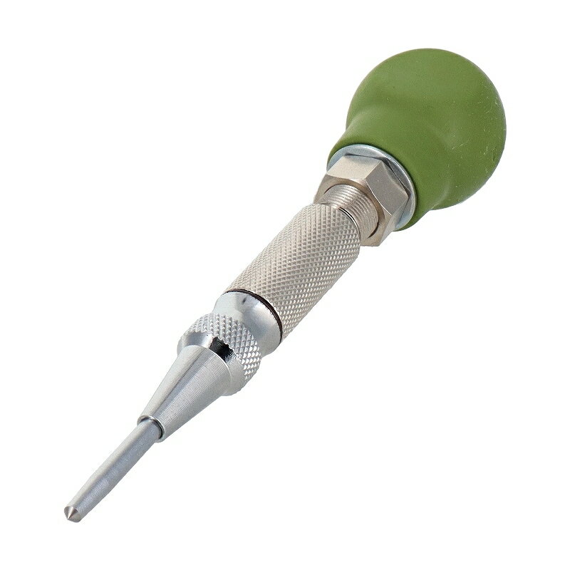 強弱調整 プロ仕様 ハンマー不要 目打ち作業 粉末ハイス材 H&H ロック機能付オートセンターポンチ 三共..