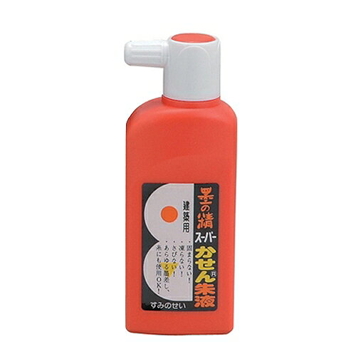 キャッチコピーあらゆる墨壺、墨差し、糸に使用できます。用途建築用墨。特徴マイナス30度でも凍結しません。真夏の直射日光にもかたくなりません。金属製の墨差しに一度つけたら、40mは線引きできます。商品説明キャッチコピーあらゆる墨壺、墨差し、糸に使用できます。用途建築用墨。特徴マイナス30度でも凍結しません。真夏の直射日光にもかたくなりません。金属製の墨差しに一度つけたら、40mは線引きできます。仕様●容量：180ml。●色：朱色。JANコード：4902630011561メーカー名：墨運堂商品名：01156 スーパーかせん朱液 墨の精 180CC※ 商品・パッケージは予告なく仕様変更する場合があります。※ 掲載画像はすべてイメージです。予告なく変更する場合があります。