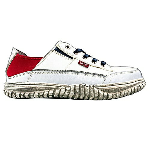 セーフティシューズ104 ホワイト 28.0cm EDWIN 71220 DIY 工具 制服 作業服 作業靴 安全靴