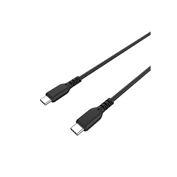 USB充電＆同期ケーブル 1.2m C-C シリコーン BK 充電器 ケーブル 黒 1.2m シリコン素材 Type-C CCケーブル カシムラ AJ-656