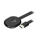 Miracast YouTubeストリーミング ワイヤレス HDMI ワイヤレスレシーバー ミラーリング ストリーミング再生 黒 スマホ 画面共有 カシムラ KD-248(2)