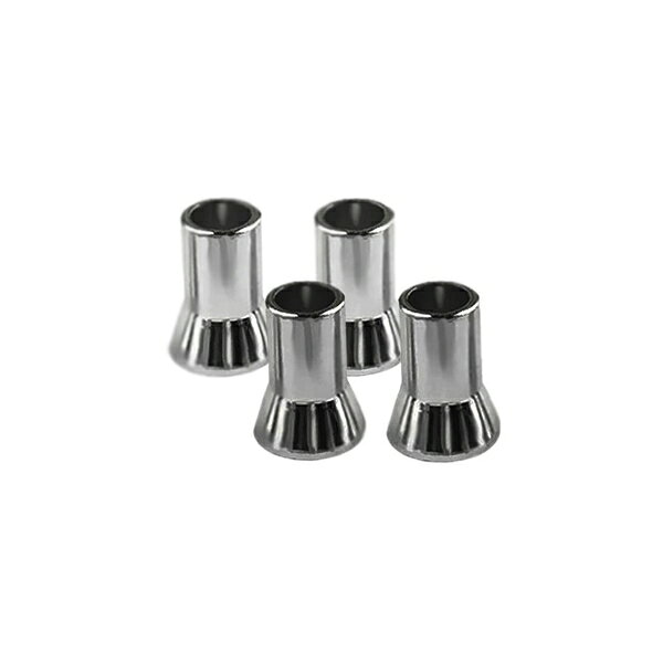 エアバルブステムキャップ 工具不要 シルバーメッキ 4本 車 カーアクセサリー 簡単装着 劣化防止 カシムラ KS-124