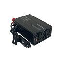 DC/ACインバーター300W + USB-A / USB-C DC/ACインバーター 最大300W USB 冷却ファン内蔵 セパレートケーブル カシムラ KD...