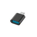 USBヘンカンアダプター スマホ 変換 変換コネクタ USB-A Type-C 充電器 先端 データ転送 黒 カシムラ AJ-652(2)