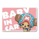 Babyincar 車 ステッカー ワンピース ONEPIECE チョッパー こども BABYINCAR ベビーインカー ピンク アニメ ゼネラルステッカー L...