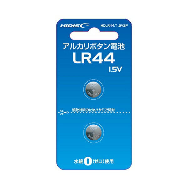 �ܥ�������LR44 HIDISC HDLR44/1.5V2P