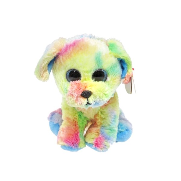 Dog - Beanie Babies マックス Mサイズ 動物 ぬいぐるみ プレゼント こども かわいい ふわふわ キラキラ おもちゃ 15cm 誕生日 4月2日 いぬ カラフル Ty 40448