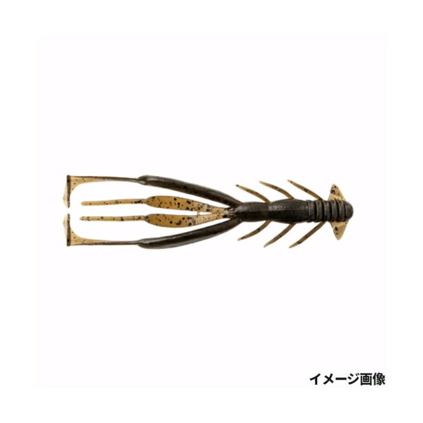 Jackall Breeka Jimmy Shrimp 3.8 inch Green Pumpkin Pepper