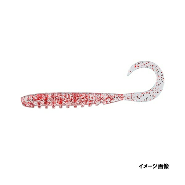 Jackall Tide Curly 2.8 inch Clear Red Flake