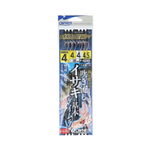 吹き流しイサキの基本 No.36245 針4号-ハリス4号 29159 オーナー