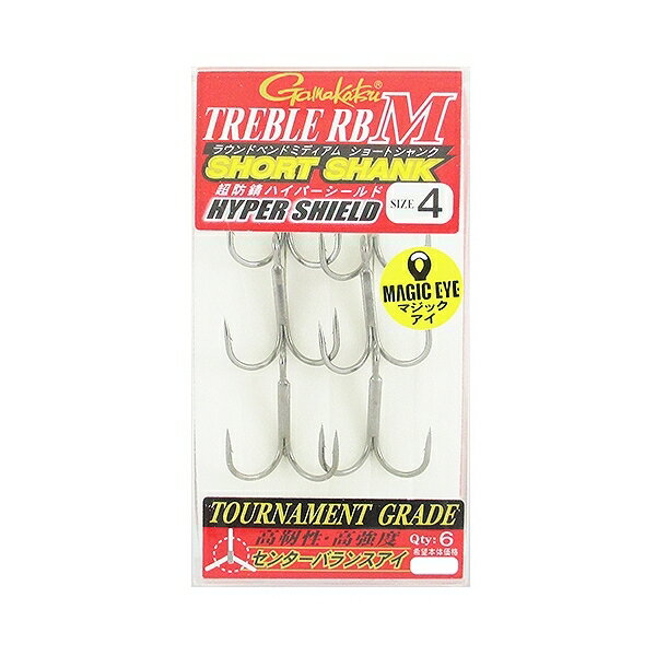 トレブルRB Mショートシャンク ＃4 37856 がまかつ