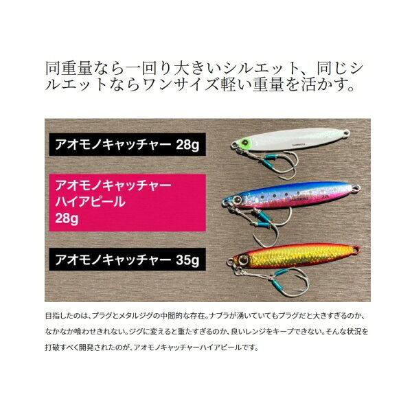 アオモノキャッチャー ハイアピール 28g STRグローアジ (3)