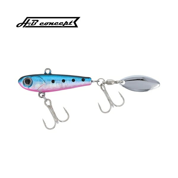 Salt Water - ライトステップ ジグブレード 20g マイワシ 釣り具 スピンテールジグ ルアー ブルー シーバス 20g ウィロータイプ 26mm ソルトルアー 12903 H.Bconcept