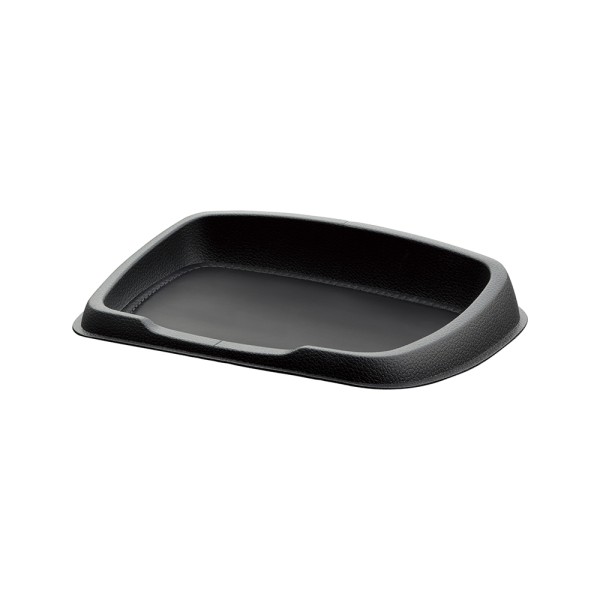 Nui：ヌイ GRIP-TRAY カー用品 革シボ 枠付きトレイ ダッシュボード すべり 付け替え 曲面 シリコーン素材 車内収納 眼鏡置き 小物置き ブラック PF-470 ヤック