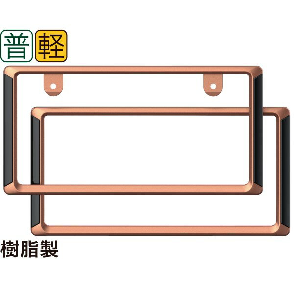 アクセントフレームセット CP カー用品 車 ナンバーフレーム 普通車 軽自動車 2層...