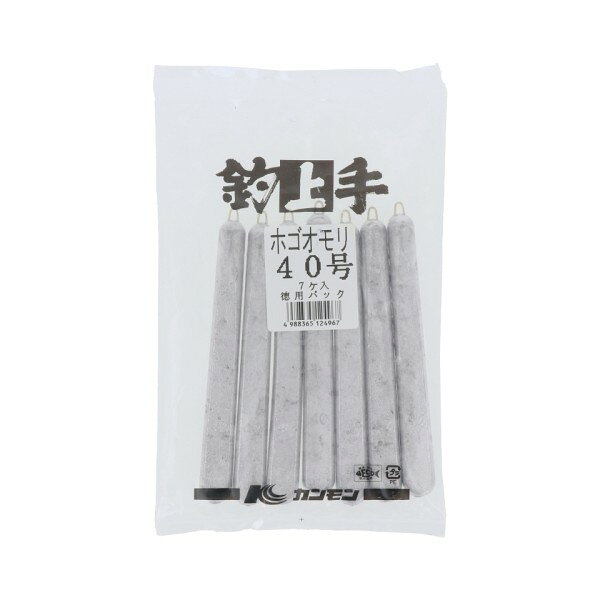 サイズ： 40号入数： 7個JANコード：4988365124967メーカー名：関門工業商品名：KANMON ホゴオモリ 徳用パック 40号※ 商品・パッケージは予告なく仕様変更する場合があります。※ 掲載画像はすべてイメージです。予告なく変更する場合があります。メバルを主とした胴突釣りに適しています。他のオモリより形状が細く沈みが速い。根がかりしにくく、海底の起伏等がよくわかります。商品説明メバルを主とした胴突釣りに適しています。他のオモリより形状が細く沈みが速い。根がかりしにくく、海底の起伏等がよくわかります。サイズ： 40号入数： 7個JANコード：4988365124967メーカー名：関門工業商品名：KANMON ホゴオモリ 徳用パック 40号※ 商品・パッケージは予告なく仕様変更する場合があります。※ 掲載画像はすべてイメージです。予告なく変更する場合があります。