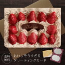 グリーティングカード イチゴのケーキ 封筒付き 【送料無料】 バレンタインカード クリスマスカード メッセージカード ポストカード バースデーカード お祝い ク...