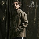 2024 春夏 先行予約 4月上旬〜中旬入荷予定 ANGENEHM アンゲネーム Patchwork design deformation standing collar shirt メンズ シャツ 送料無料 キャンセル不可