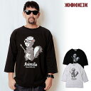 ANIMALIA アニマリア 3/4 Sleeve CUT SEW - Banjo Skunk メンズ Tシャツ 送料無料