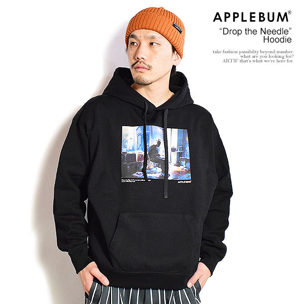 APPLEBUM アップルバム “Drop the Needle” Hoodie メンズ パーカー プルオーバー スウェット ヘビーウェイト 17オンス 送料無料 ストリート