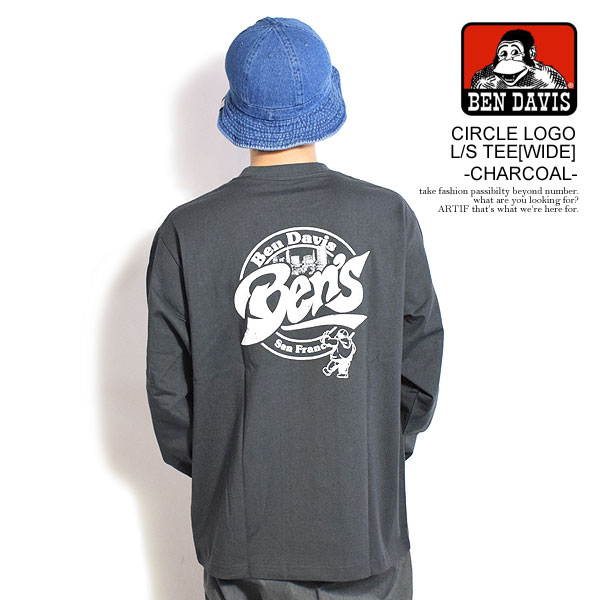 　商品説明 BEN DAVIS(ベンデイビス) ●商品説明 躍動感のあるかすれプリントでサークルロゴを デザインしたロングスリーブTシャツです。 胸元は刺繍、袖にはストレートロゴをプリント。 シルエットは、身幅にゆとりを持たせた ボクシーな...