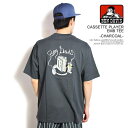 BEN DAVIS ベンデイビス CASSETTE PLAYER EMB TEE -CHARCOAL- メンズ Tシャツ 半袖Tシャツ オーバーサイズ 送料無料 ストリート