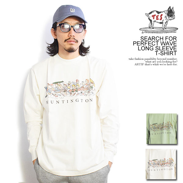 The Endless Summer エンドレスサマー TES SEARCH FOR PERFECT WAVE LONG SLEEVE T-SHIRT メンズ Tシャツ 長袖 ロンT 送料無料 ストリートのサムネイル