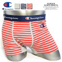 CHAMPION チャンピオン BORDER BOXER BRIEFS メンズ ボクサーブリーフ ボクサーパンツ ショーツ アンダーウェア 吸汗速乾 おしゃれ かっこいい カジュアル ファッション ストリート champion