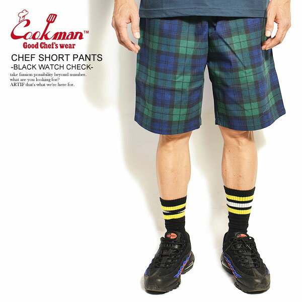 COOKMAN åޥ CHEF SHORT PANTS -BLACK WATCH CHECK- 231-11950  硼ȥѥ 硼 ϡեѥ ѥ եѥ ѥ ȥ꡼  ä 奢 եå cookman