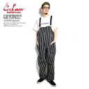 COOKMAN クックマン FISHERMAN'S BIB OVERALL -STRIPE BLACK- メンズ フィッシャーマンズオーバーオール 送料無料 サ...