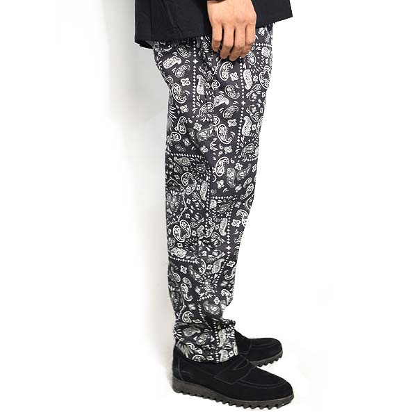 COOKMAN クックマン CHEF PANTS PAISLEY -BLACK- 231-01899 231-23815 32832 メン...