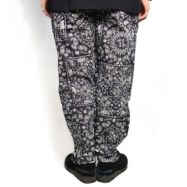 COOKMAN クックマン CHEF PANTS PAISLEY -BLACK- 231-01899 231-23815 32832 メン...