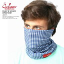 COOKMAN クックマン CHEF'S SCARF GINGHAM -NAVY- メンズ スカーフ フェイスマスク ネックウォーマー ヘッドバンド 3ウェイ ...
