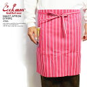 COOKMAN クックマン WAIST APRON STRIPE -PINK- メンズ エプロン ウエストエプロン ウェストエプロン カフェエプロン ストリート おしゃれ かっこいい カジュアル ファッション cookman