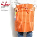 COOKMAN クックマン WAIST APRON STRIPE -ORANGE- メンズ エプロン ウエストエプロン ウェストエプロン カフェエプロン ストリート おしゃれ かっこいい カジュアル ファッション cookman