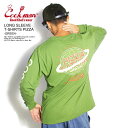 COOKMAN NbN} LONG SLEEVE T-SHIRTS PIZZA -GREEN- Y TVc  TVc T  Xg[g   JWA t@bV gbvX cookman tVc