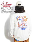 COOKMAN クックマン Long Sleeve T-Shirts TM paint Pizza Party -WHITE- メンズ Tシャツ 長袖 ロンT 送料無料 ストリート