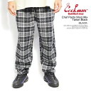 COOKMAN クックマン Chef Pants Wool Mix Tartan Black -BLACK- メンズ パンツ シェフパンツ イージーパンツ 送料無料 ストリート