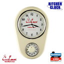 楽天ARTIFCOOKMAN クックマン KITCHEN CLOCK IVORY -OFF WHITE- メンズ キッチンクロック 時計 掛け時計 壁掛け時計 アナログ タイマー キッチンタイマー 送料無料 ストリート おしゃれ かっこいい カジュアル ファッション cookman