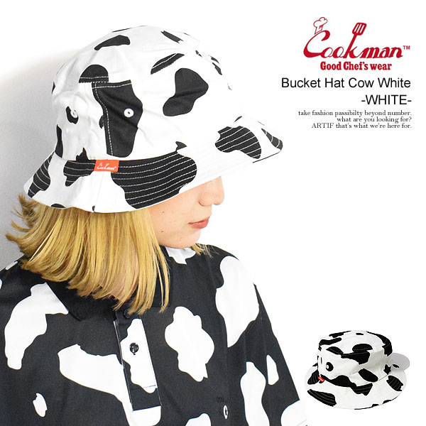 COOKMAN クックマン Bucket Hat Cow White -WHITE- ユニセックス ハット バケットハット バケハ 送料無料 ストリート