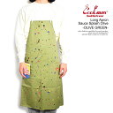 COOKMAN クックマン Long Apron Sauce Splash Olive -OLIVE GREEN- メンズ エプロン ロングエプロン ストリート