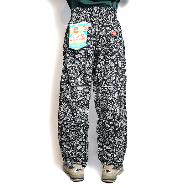 COOKMAN クックマン Chef Pants Semiwide Paisley Black -BLACK- メンズ パンツ シ...