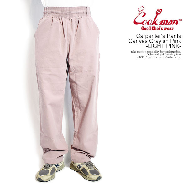 Rakuten - COOKMAN クックマン Carpenter's Pants Canvas Grayish Pink -LIGHT PINK- メンズ パンツ カーペンターズパンツ シェフパンツ イージーパンツ 送料無料 ストリート