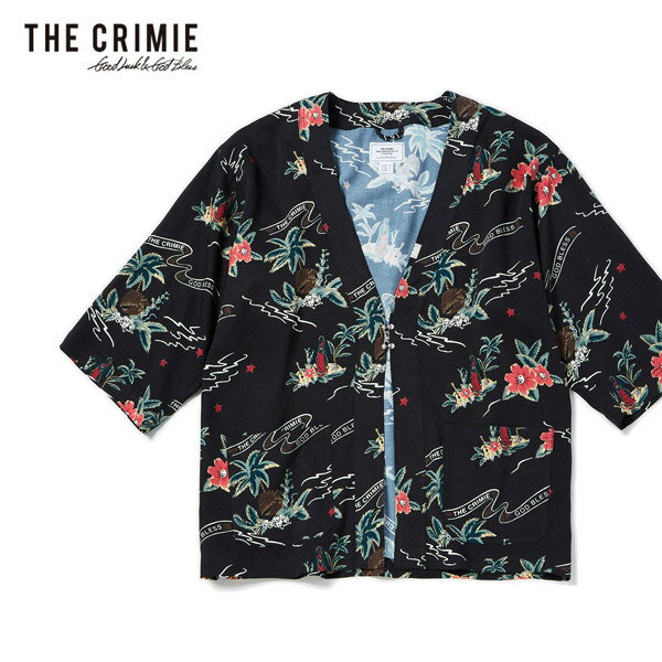 60OFF SALE  CRIMIE 饤ߡ CR ALOHA JINBEI SHIRT   7ʬµ ʿ ٥ ϥ 7ʬµ Ρ顼   ơ ޥꥢ եߥ ѡĥ꡼ ̵ ȥ꡼ ¨ȯ