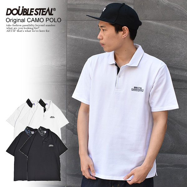 50% OFF SALE セール DOUBLE STEAL ダブルスティール Original CAMO POLO メンズ ポロシャツ ゴルフ GOLF 半袖 カモ柄 送料無料 ストリート