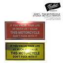 EVILACT イーブルアクト DON 039 T... THIS MOTORCYCLE STICKER -METALLIC MIRROR- メンズ ステッカー シール バイカー ストリート